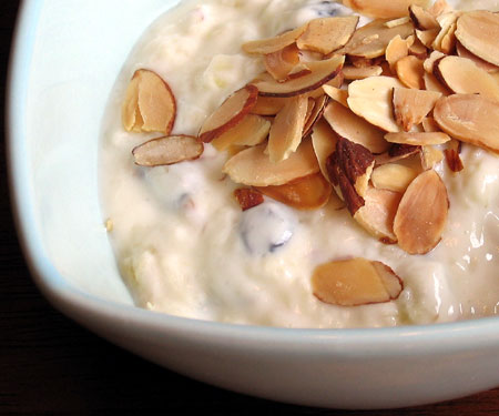 1 almonds yogurt